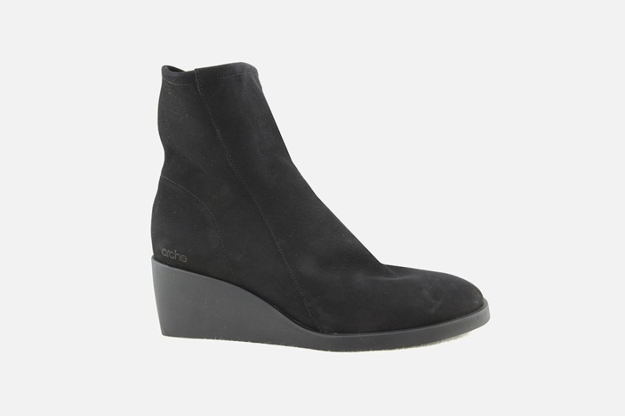 Women Arche | Arche - Tilkis Noir Ankle Boots On Labotte