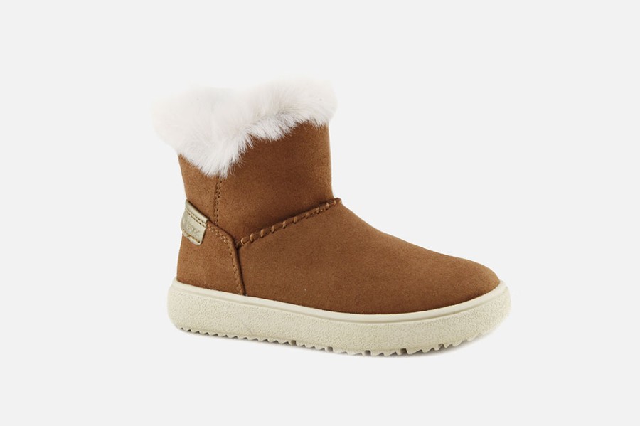 Girls Geox | Geox - Theleven Boots Winter Whisky Ankle Boots On Labotte