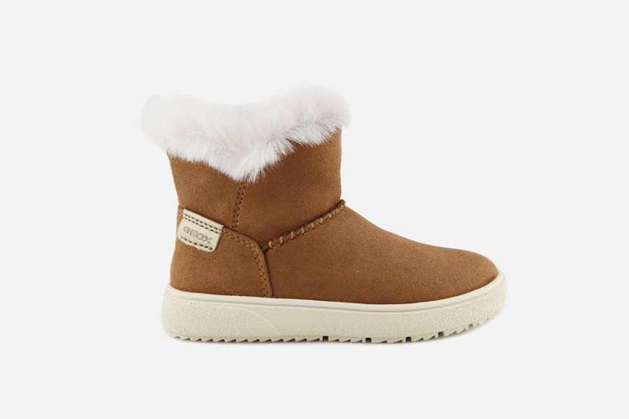 Girls Geox | Geox - Theleven Boots Winter Whisky Ankle Boots On Labotte