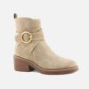 Women Alpe | Alpe - Altoona Light Sand Ankle Boots On Labotte