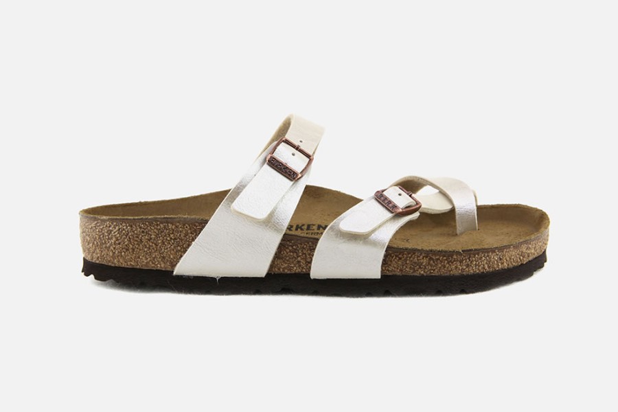 Women Birkenstock | Birkenstock - Mayari Pearl White Sandals On Labotte