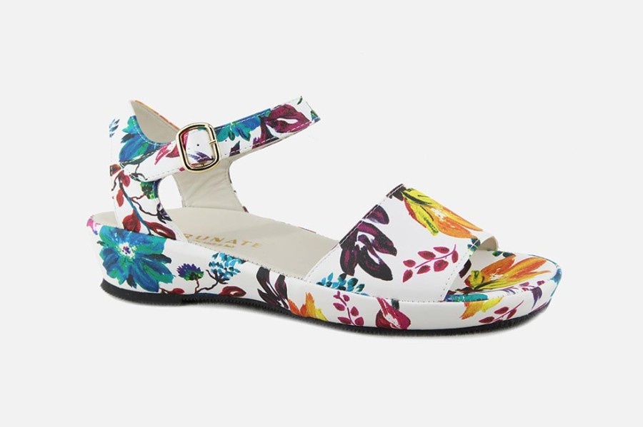 Women Brunate | Brunate - Bracelet Floral Multi Sandals On Labotte