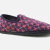 Women Haflinger | Haflinger - Jacquot Bleu Multi Low Slippers On Labotte