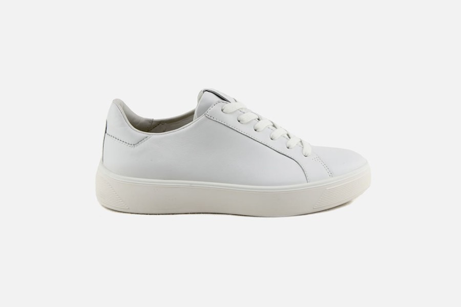 Women Ecco | Ecco - Street Tray White W Sneakers On Labotte