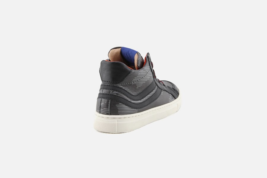 Boys Romagnoli | Romagnoli - Ladislas Noir Gris Lace-Up Boots On Labotte