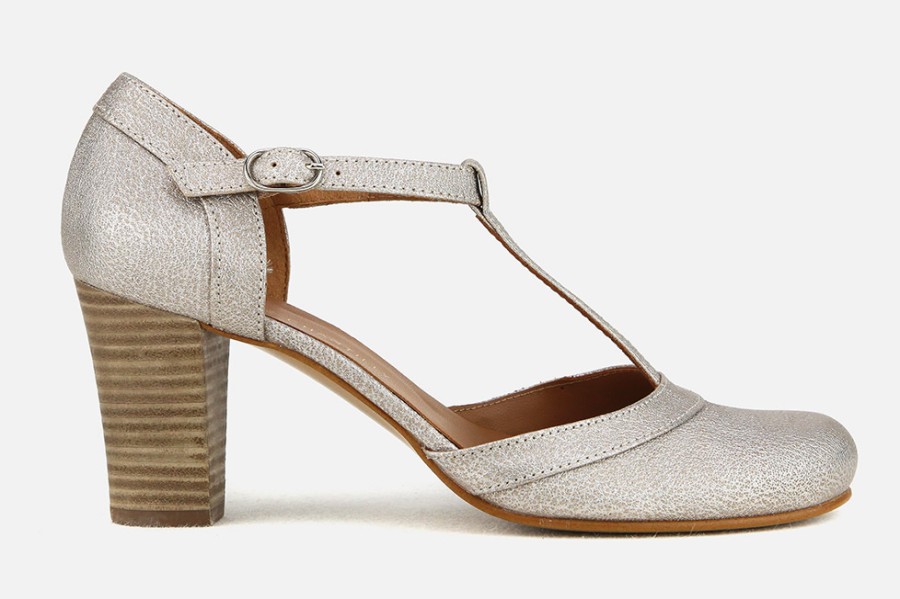 Women La Botte Chantilly | La Botte Chantilly - Virginia Champagne Pumps On Labotte