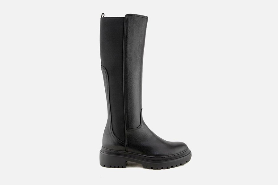Women Lorenzo Masiero | Lorenzo Masiero - Lamier Noir Boots On Labotte