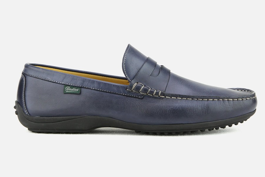 Men Paraboot | Paraboot - Cabrio Blue Loafers On Labotte