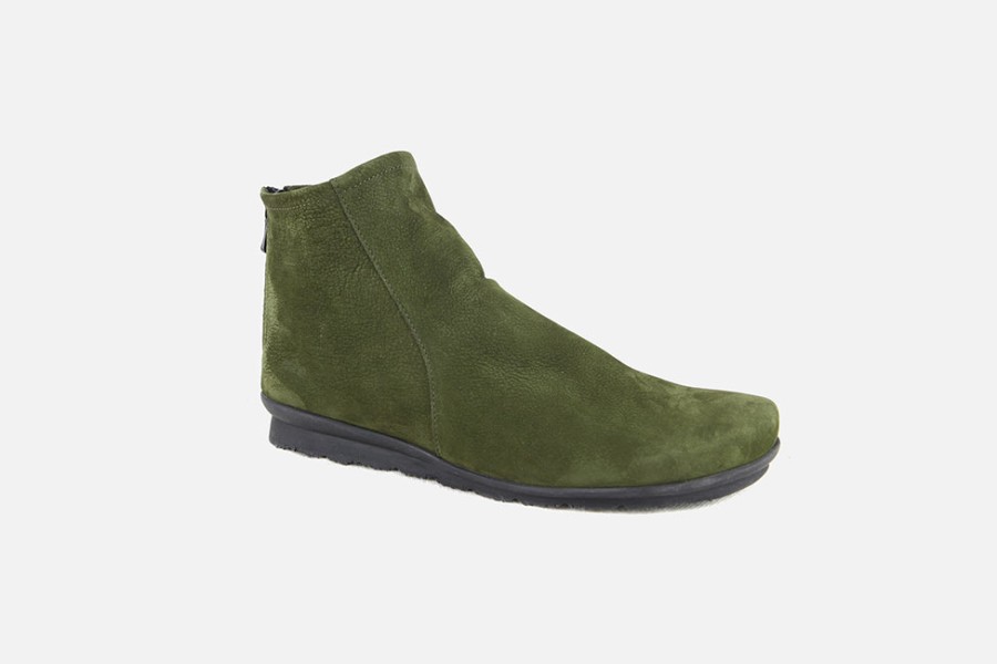 Women Arche | Arche - Baryky Kaki Ankle Boots On Labotte
