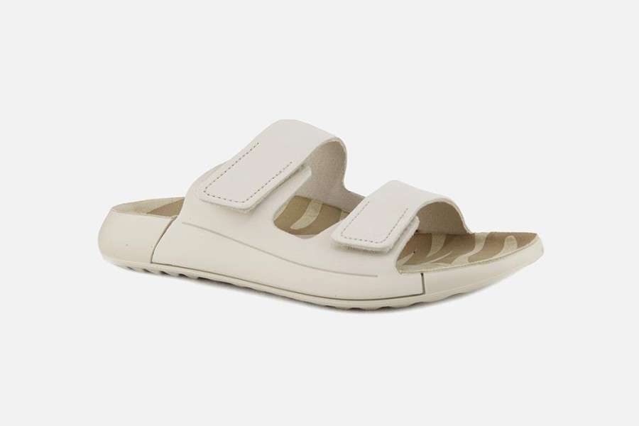 Women Ecco | Ecco - Cozmo 2 Straps Milk Sandals On Labotte