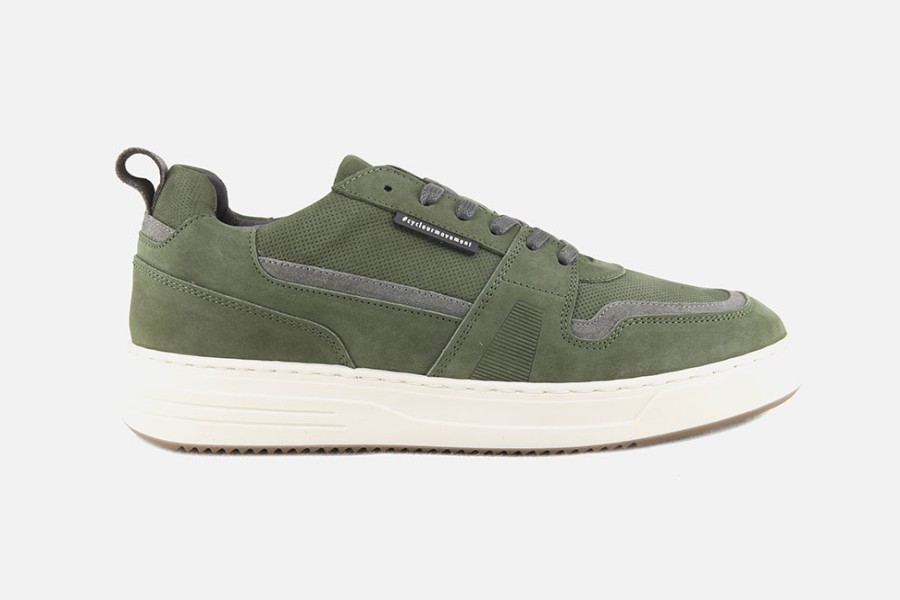 Men Cycleur de Luxe | Cycleur De Luxe - Giro Castor Green Sneakers On Labotte