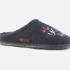 Women Giesswein | Giesswein - Beautiful Navy Pink Low Slippers On Labotte