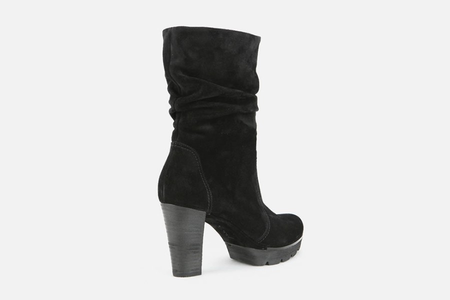 Women Paul Green | Paul Green - Pimento D Noir Boots On Labotte