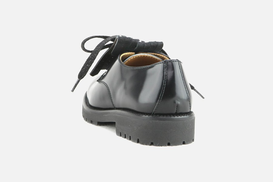 Girls Beberlis | Beberlis - Bolero Noir Lace-Up Shoes On Labotte