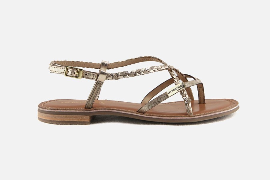 Women Les Tropéziennes par M Belarbi | Les Tropeziennes Par M Belarbi - Monatres Or Irise Sandals On Labotte