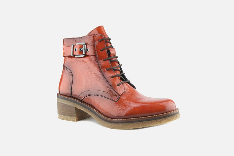 Women Dorking | Dorking - Cajou Orangeade Lace-Up Boots On Labotte