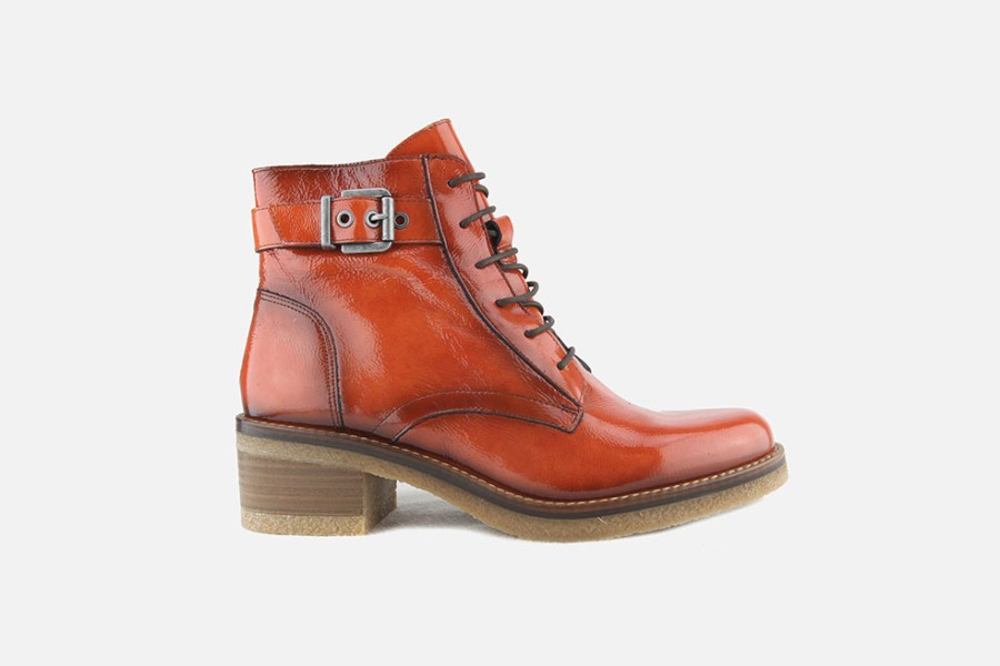 Women Dorking | Dorking - Cajou Orangeade Lace-Up Boots On Labotte