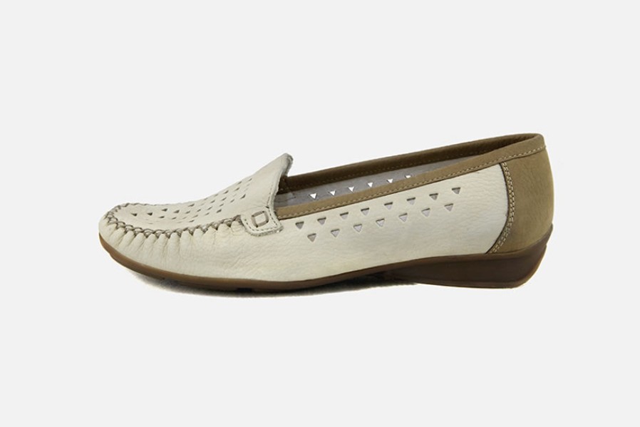 Women Marco | Marco - Falaise Beige Camel Loafers On Labotte