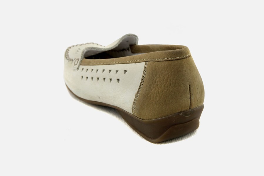 Women Marco | Marco - Falaise Beige Camel Loafers On Labotte