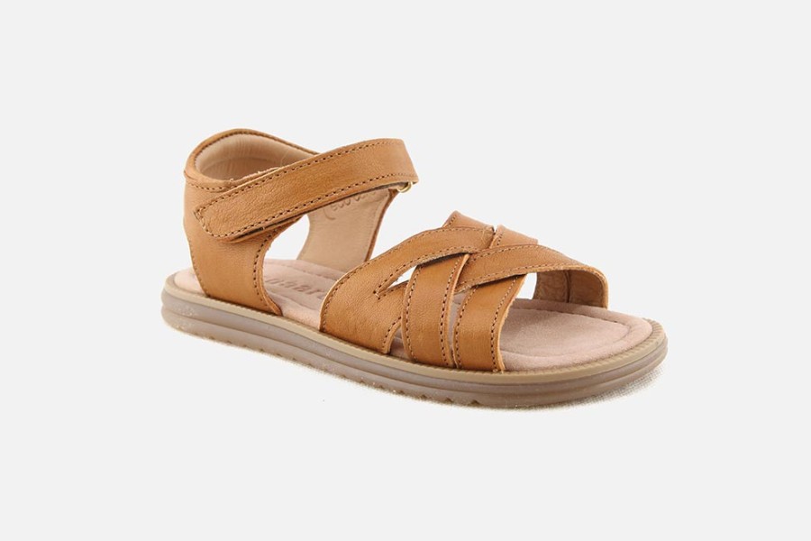 Girls Bisgaard | Bisgaard - Anetta Naturel Sandals On Labotte