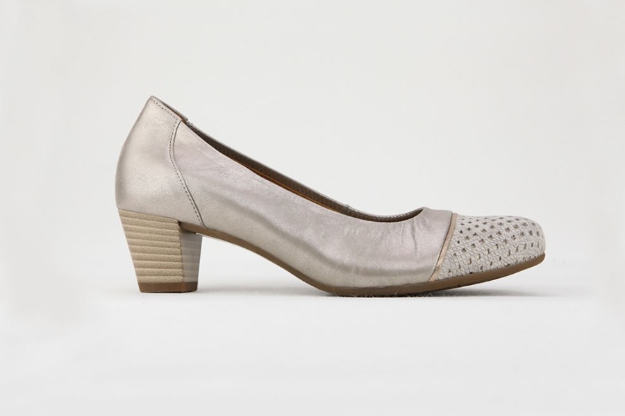 Women Gabor | Gabor - Isabeau Nacre Or Pumps On Labotte