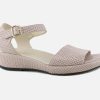 Women Brunate | Brunate - Bracelet Beige Et Blanc Sandals On Labotte