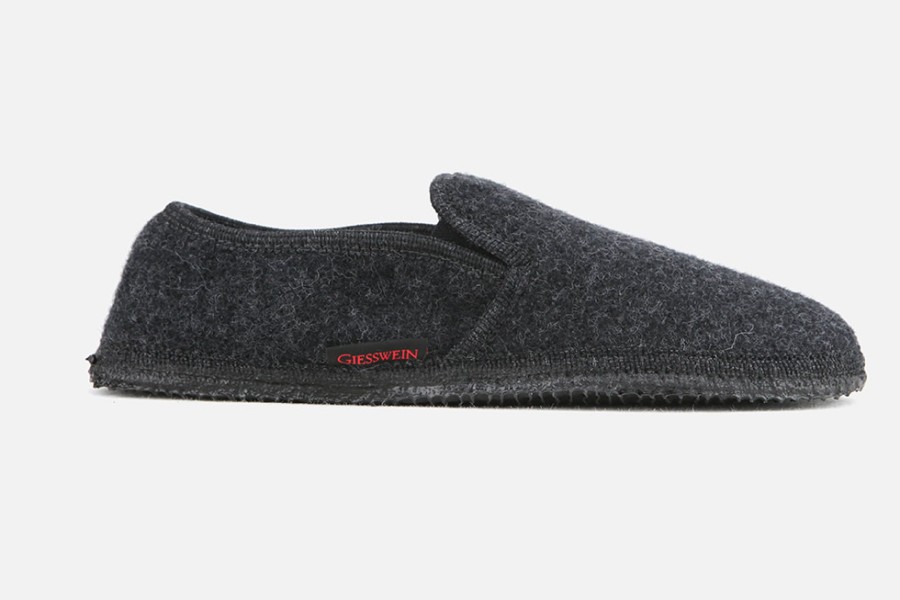 Men Giesswein | Giesswein - Chaumont Gris Low Slippers On Labotte