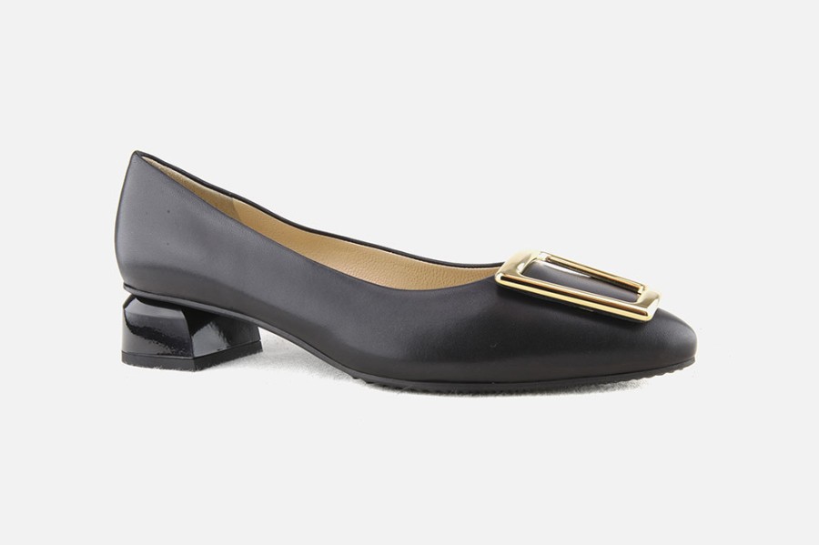 Women Brunate | Brunate - Bingsy Buckle Deco Noir Pumps On Labotte
