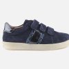Girls Bellamy | Bellamy - Lyla Bleu Velcro Shoes On Labotte