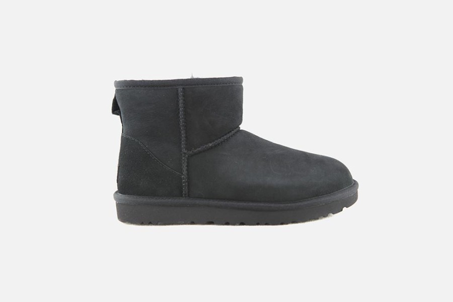 Women UGG | Ugg - Classic Mini Suede Black Ankle Boots On Labotte