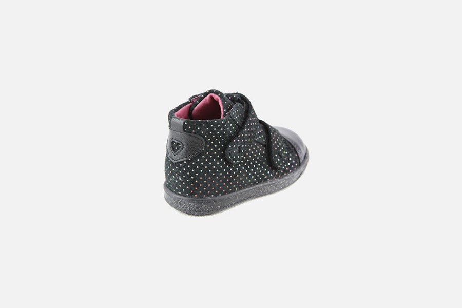 Girls Little Mary | Little Mary - Adele Pois Noir Velcro Shoes On Labotte
