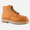 Men Barracuda | Barracuda - Barracuda Worky Orange Lace-Up Boots On Labotte