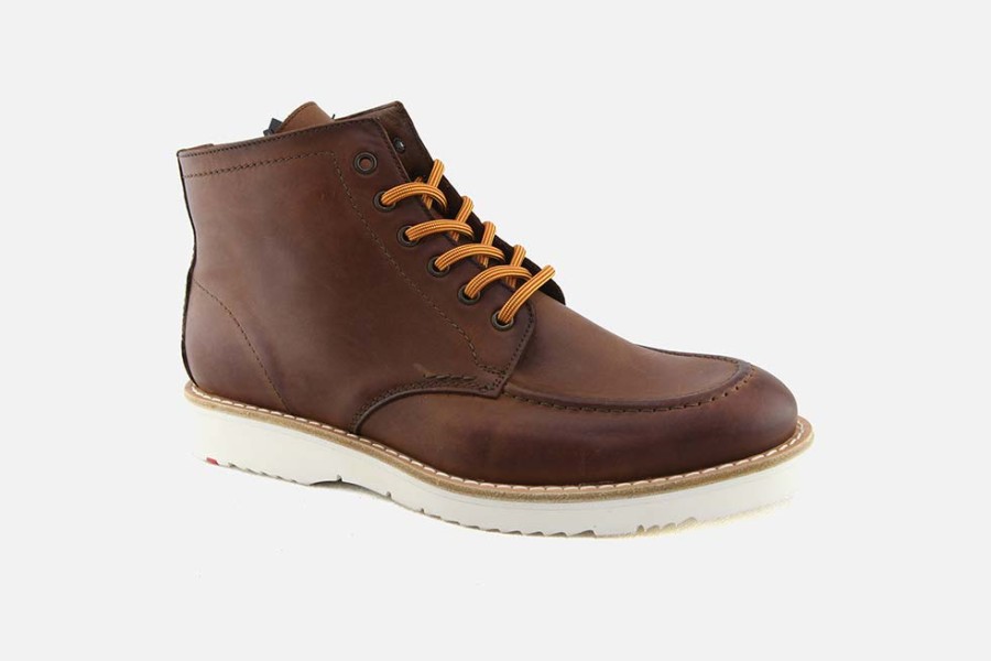 Men LLOYD | Lloyd - Debar Cognac Lace-Up Boots On Labotte