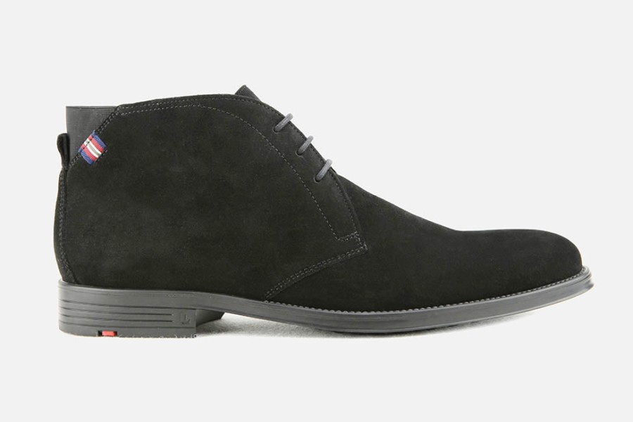 Men LLOYD | Lloyd - Patriot D Noir Lace-Up Boots On Labotte