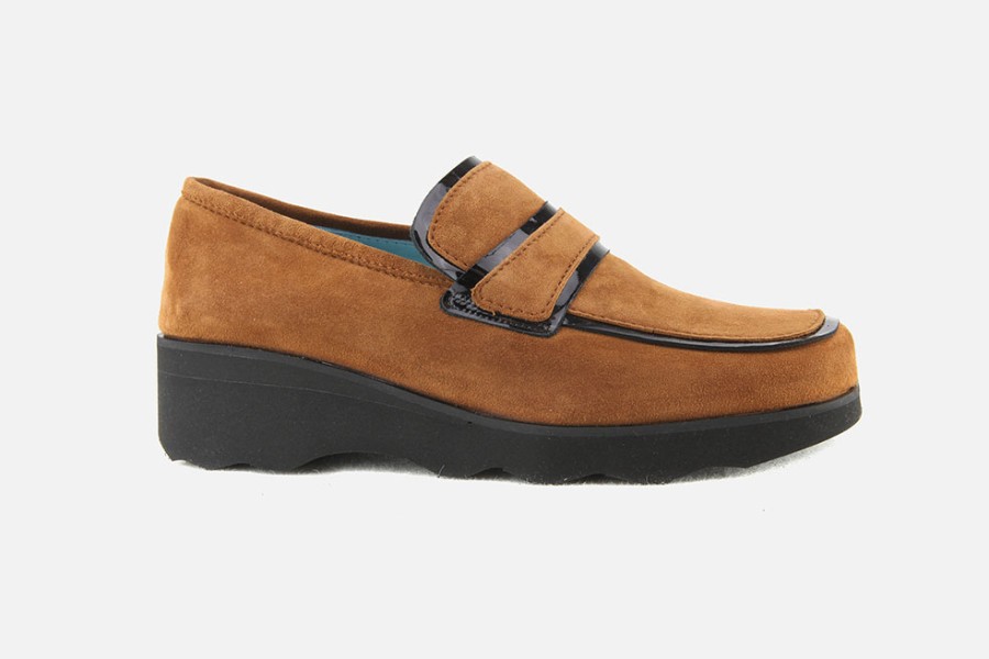 Women Thierry Rabotin | Thierry Rabotin - Tonic Rust Black Loafers On Labotte