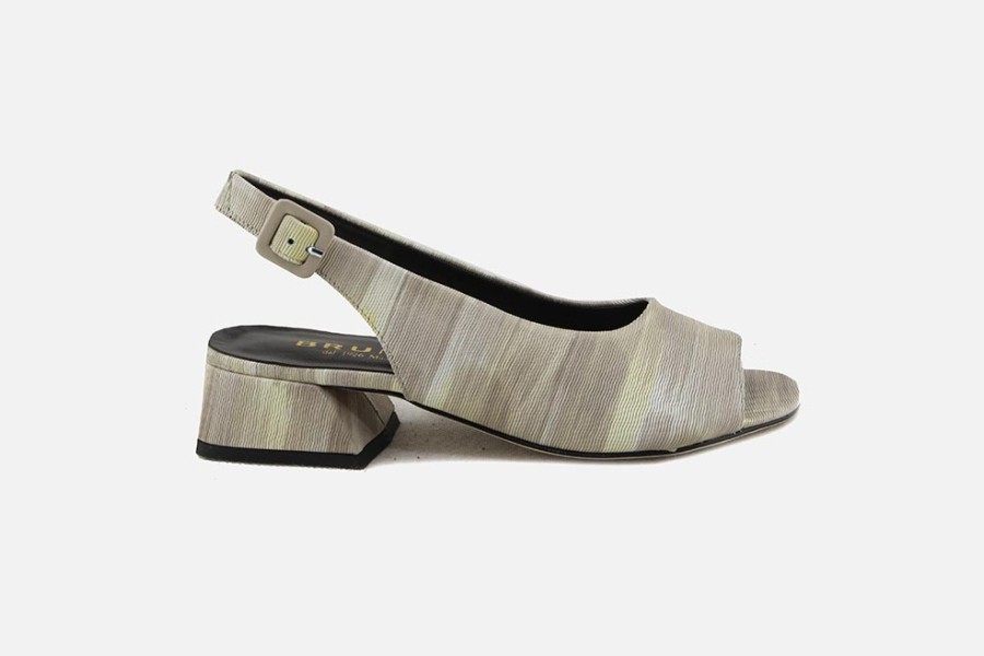 Women Brunate | Brunate - Bandeau Multi Beige Sandals On Labotte