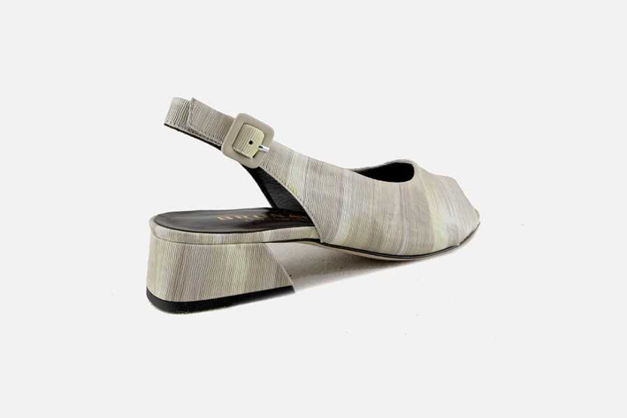 Women Brunate | Brunate - Bandeau Multi Beige Sandals On Labotte