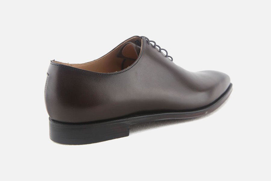 Men Crockett & Jones | Crockett & Jones - Alex Dark Brown Oxfords On Labotte