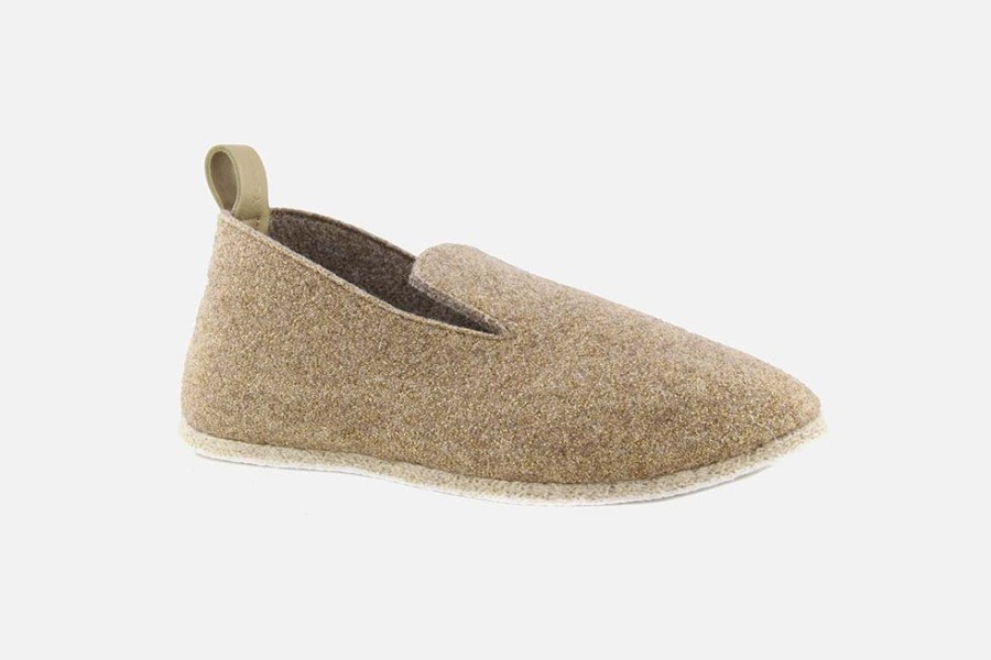 Women La Charentaise Tcha | La Charentaise Tcha - Minimal Gold Charentaises On Labotte