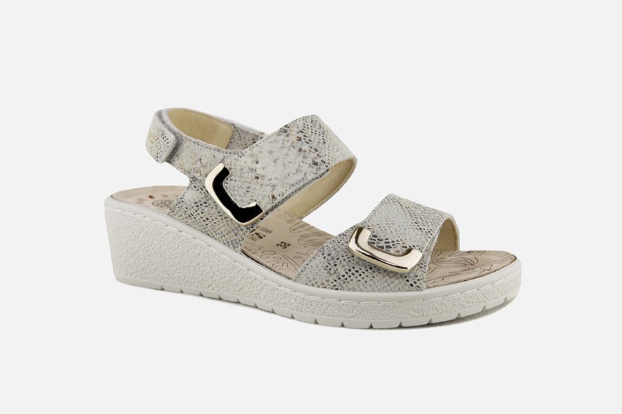Women Mephisto | Mephisto - Pam Chic Mobils Boa Platine Sandals On Labotte