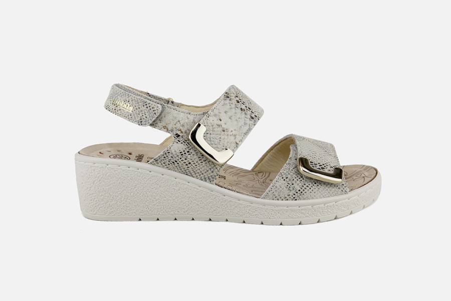 Women Mephisto | Mephisto - Pam Chic Mobils Boa Platine Sandals On Labotte