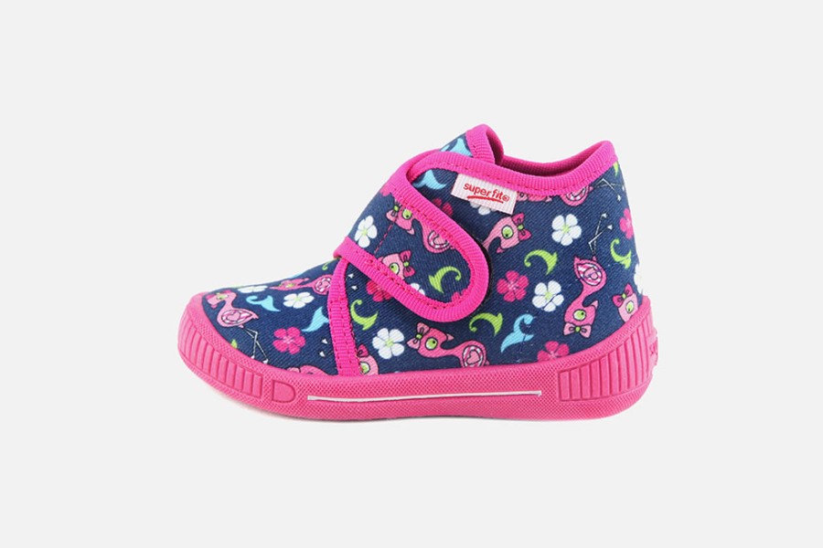Girls Superfit | Superfit - Kiki Multi Happy High Slippers On Labotte