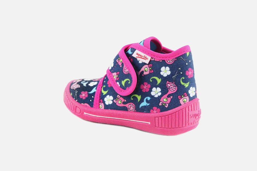 Girls Superfit | Superfit - Kiki Multi Happy High Slippers On Labotte