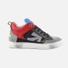 Boys Rondinella | Rondinella - Futur Gris Multi Lace-Up Boots On Labotte