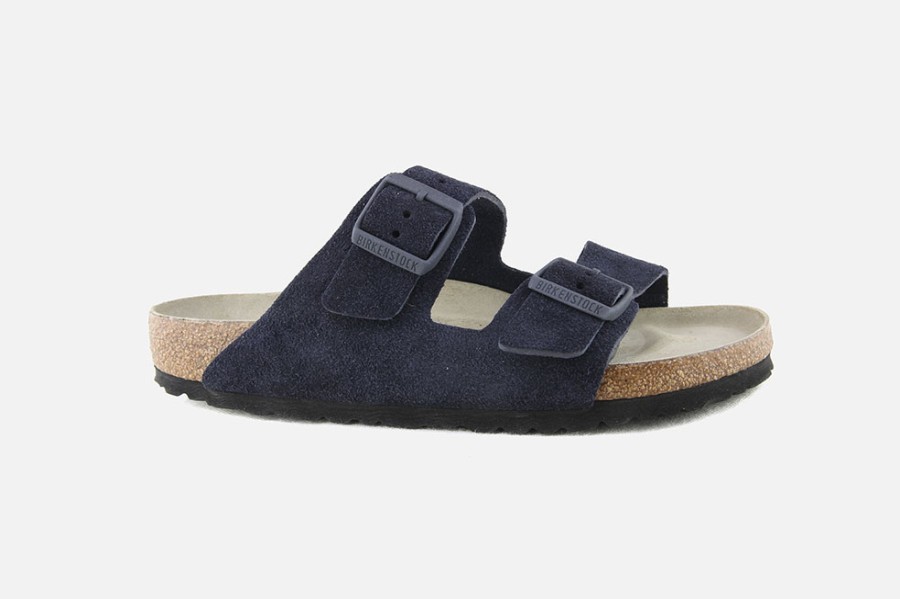 Men Birkenstock | Birkenstock - Arizona Sfb Regular Midnight Sandals On Labotte
