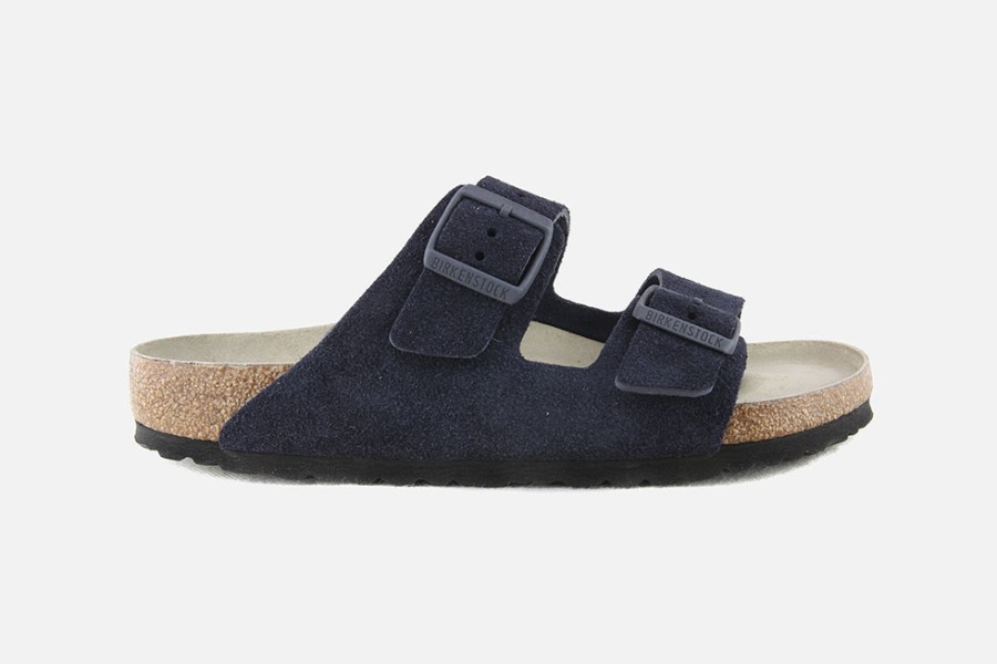 Men Birkenstock | Birkenstock - Arizona Sfb Regular Midnight Sandals On Labotte