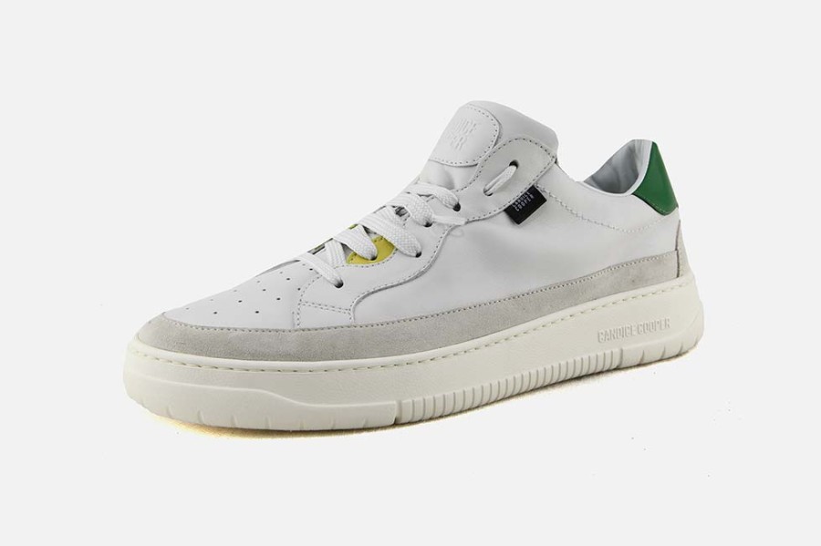 Men Candice Cooper | Candice Cooper - Vito Offwhite Green Sneakers On Labotte