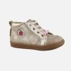 Girls Shoo Pom | Shoo Pom - Bouba Alphabet Metal Platine Lace-Up Boots On Labotte