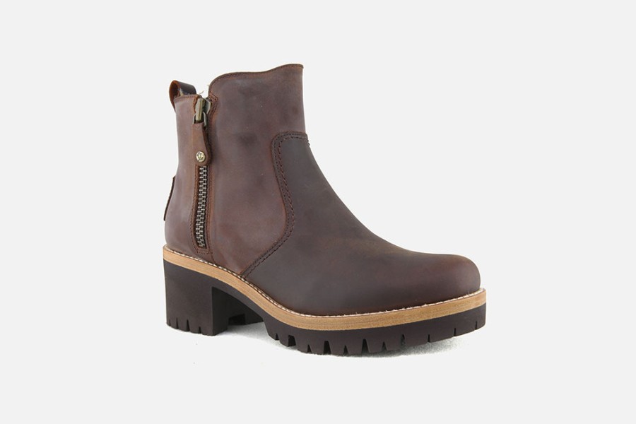 Women Panama Jack | Panama Jack - Pauline Cuero Ankle Boots On Labotte