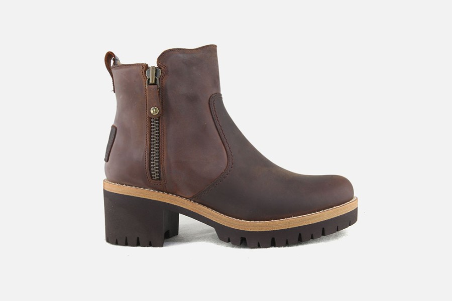 Women Panama Jack | Panama Jack - Pauline Cuero Ankle Boots On Labotte
